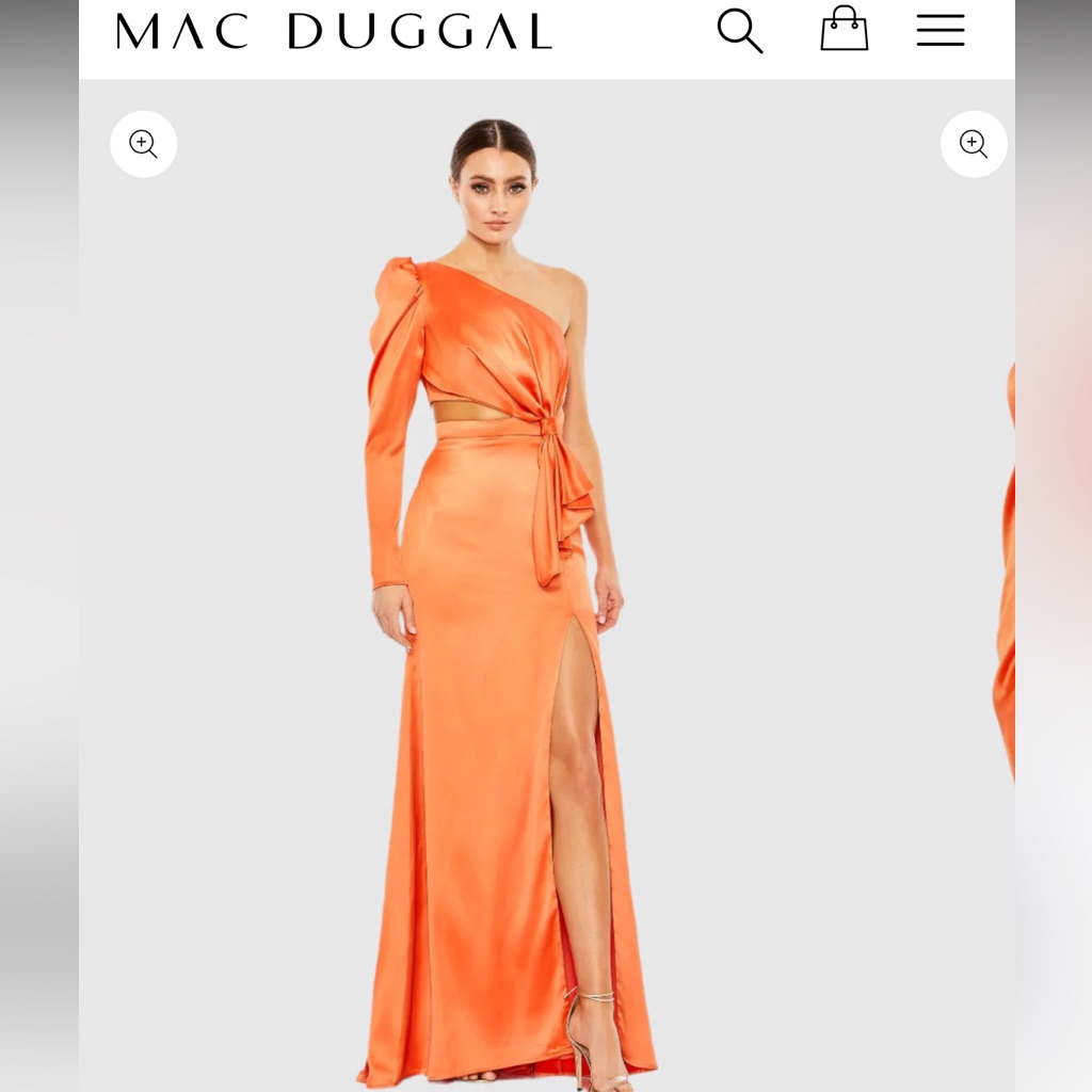 Mcduggal Orange Gown